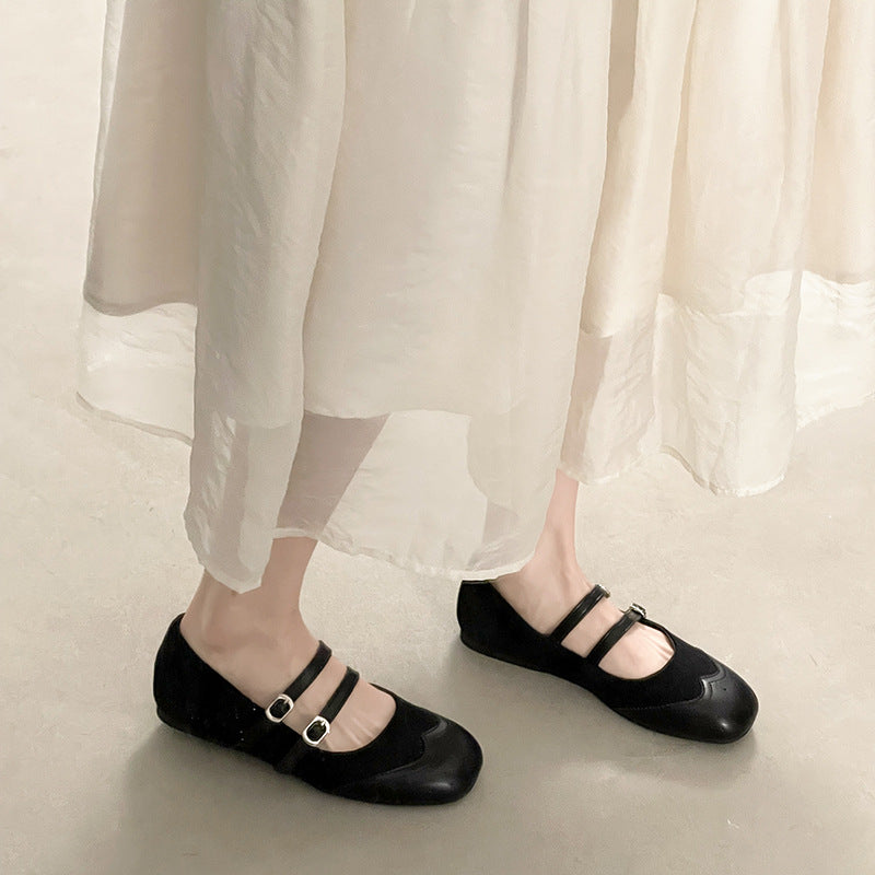 Women's Double-Strap Ballet Flats