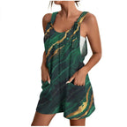 Women's Casual Floral Jumpsuit with Pockets