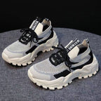 Women's Breathable Running and Leisure Shoes with Thick Profile