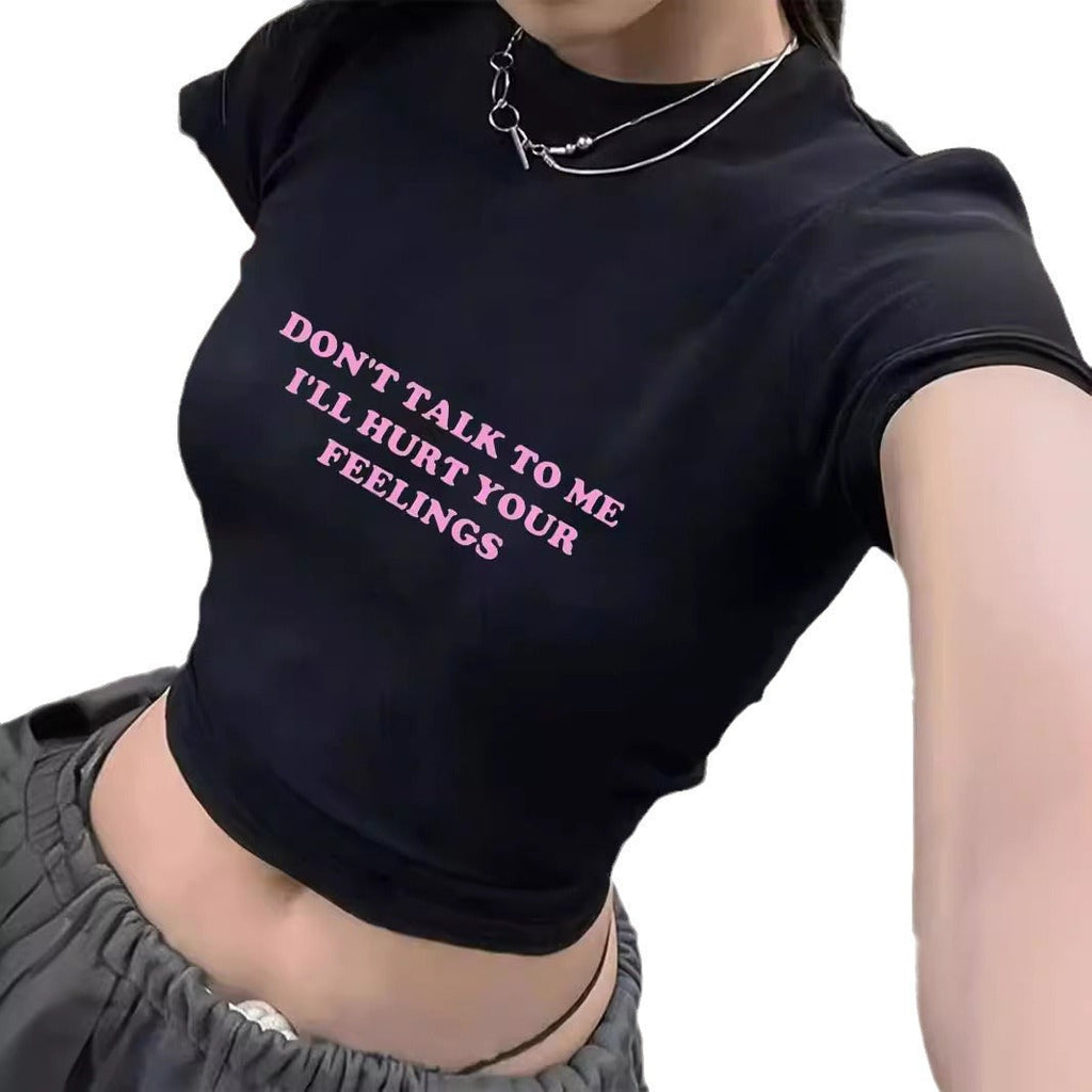 Women's Statement Print Crop T-Shirt