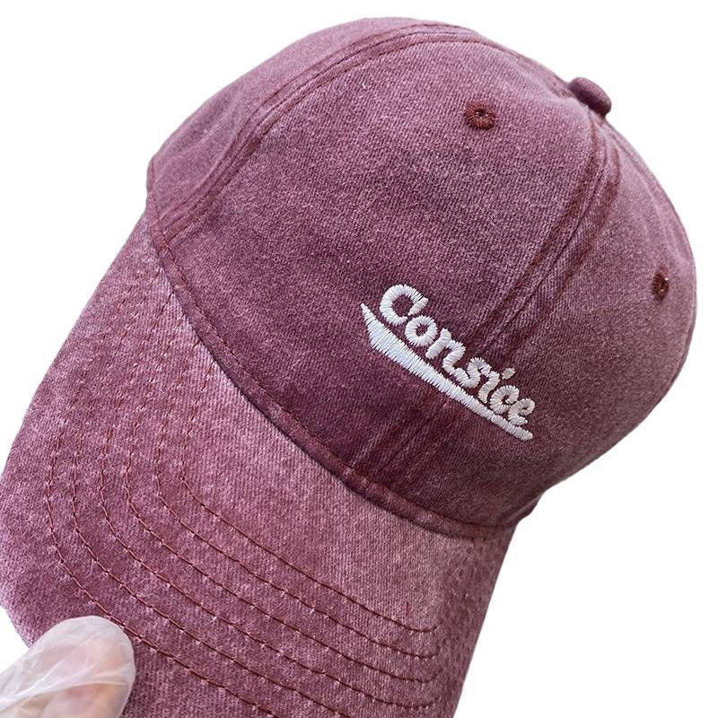 Men's Distressed Adjustable Denim Baseball Cap