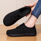Women's Breathable Sneakers with Elastic Leather Upper