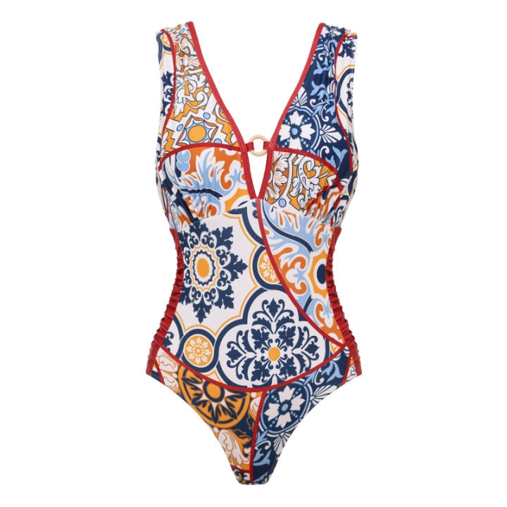 Women's Swimsuit with Elegant Wrap Bottom