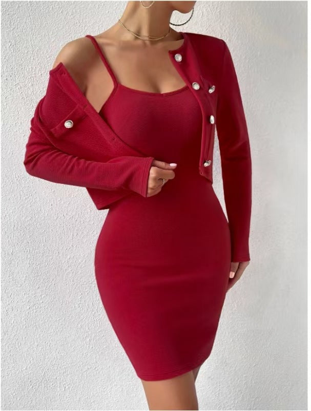 Elegant Jumpsuit Set with Tailored Jacket