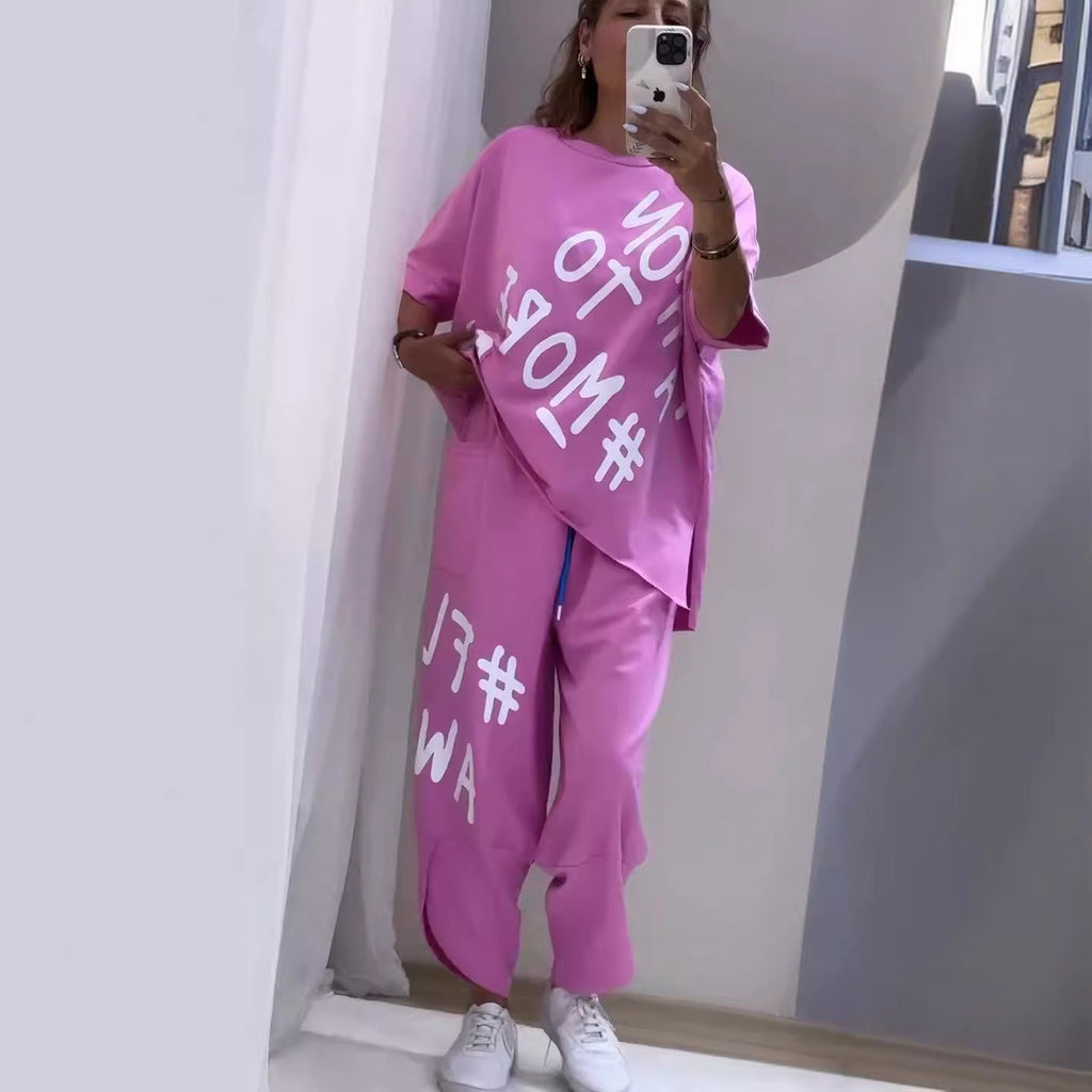Women's Casual Oversized Sweater and Jogger Set
