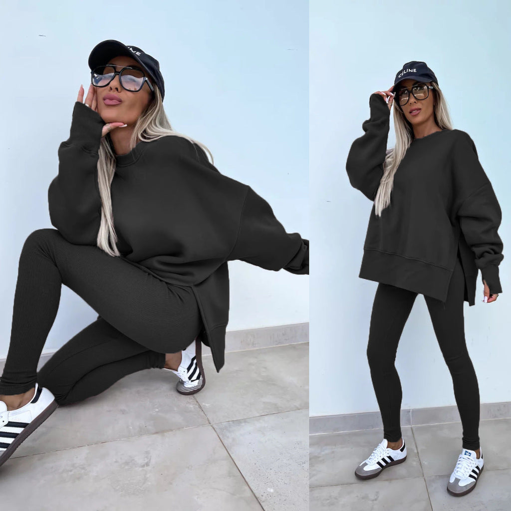 Women's Casual Oversized Sweater and Leggings Set