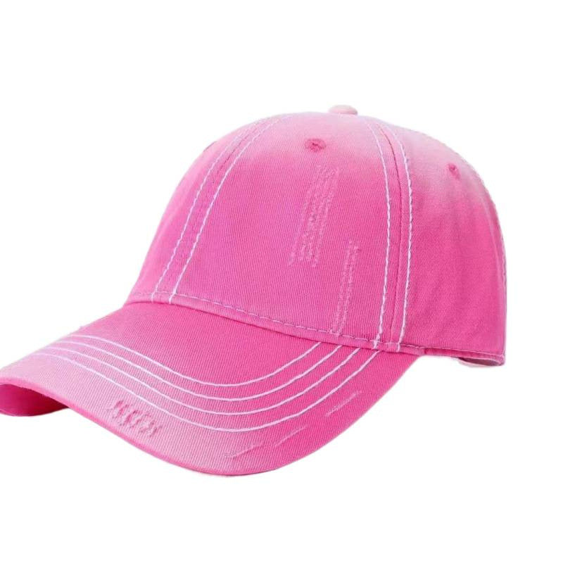 Men's Classic Distressed Cotton Baseball Cap