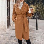 Elegant Trench Coat with Belt and Double-Breasted Design