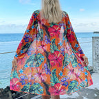 Women's Swimsuit with Floral Kimono