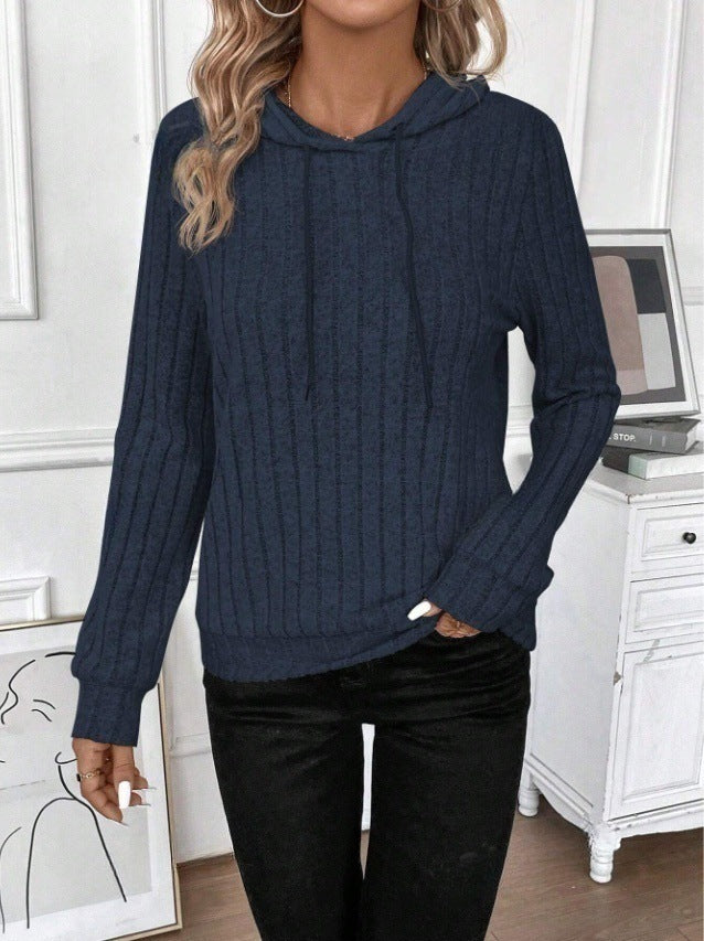 Women's Ribbed Fleece Hoodie