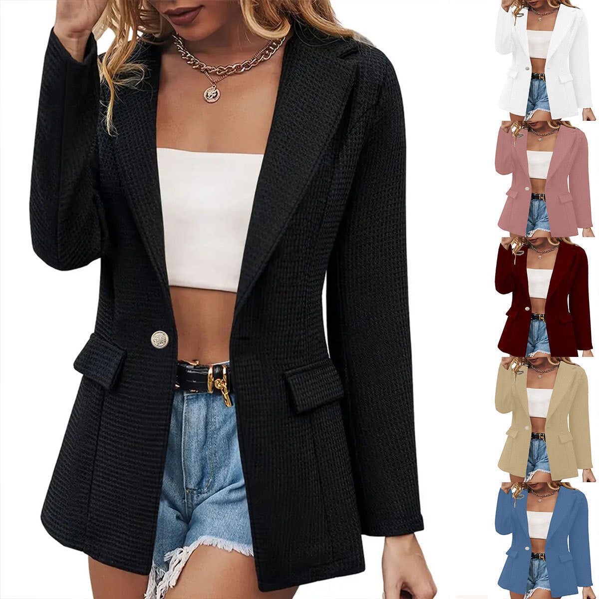 Elegant Structured Blazer Jacket