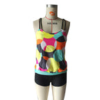 Women's Swim Shorts with Playful Top