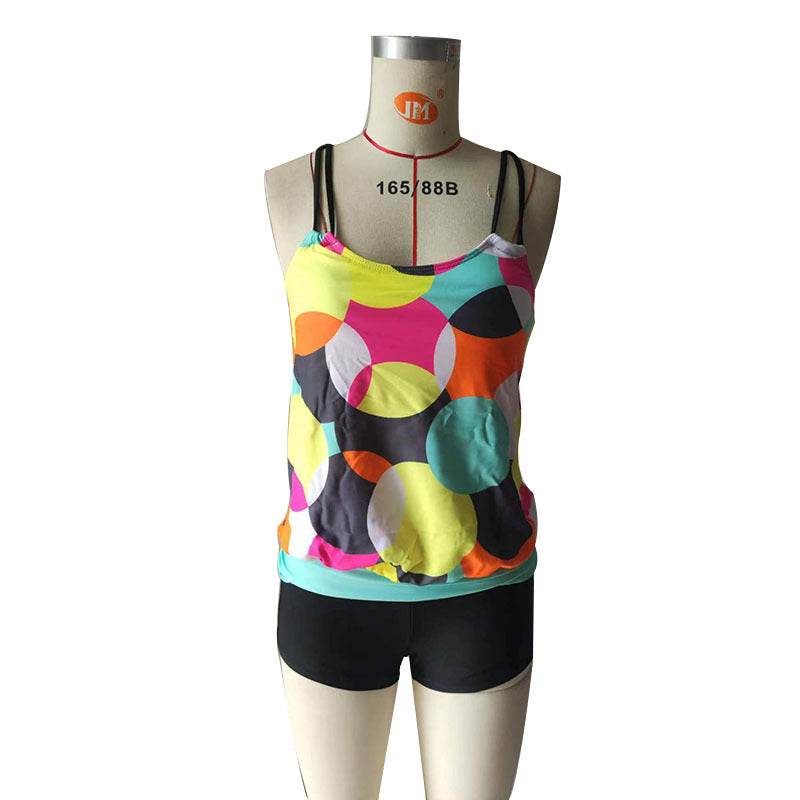 Women's Swim Shorts with Playful Top