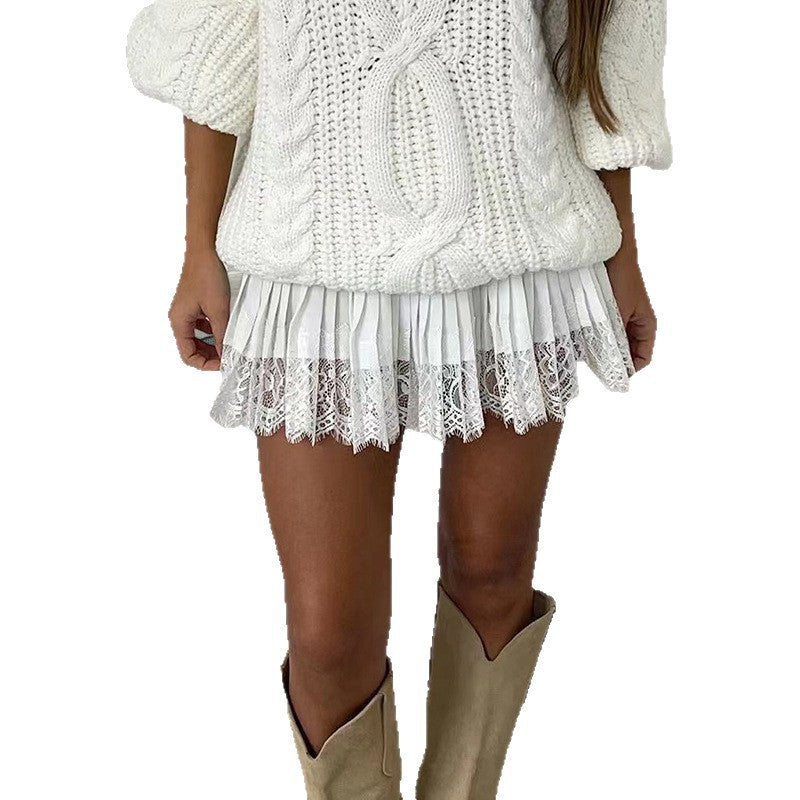 Women's Mini Skirt with Fringe