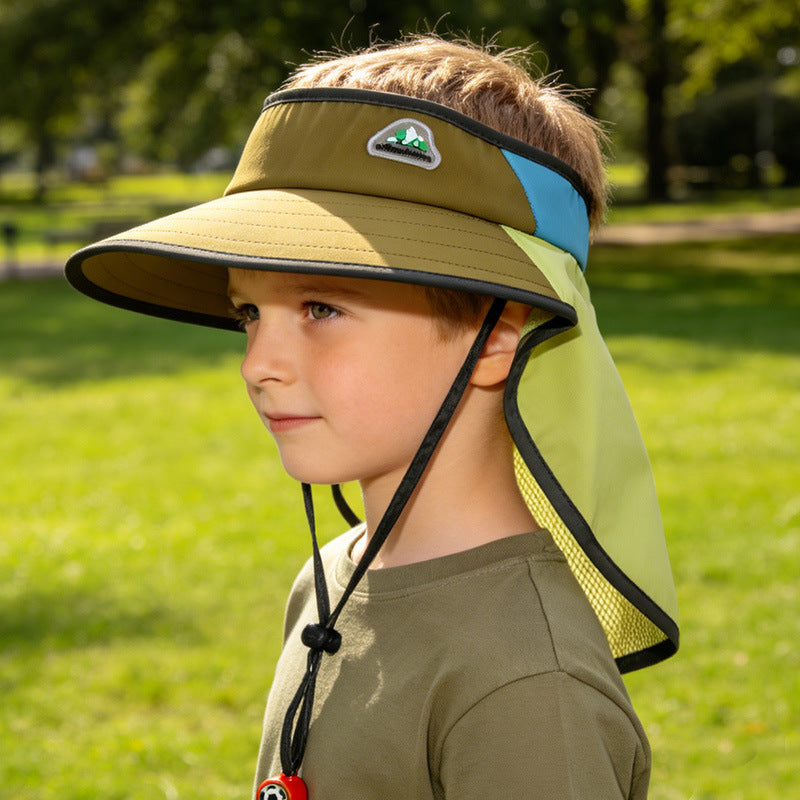 Kids' Sun Protection Hat with Neck Flap