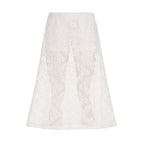 Women's Lace Maxi Skirt with Side Slit