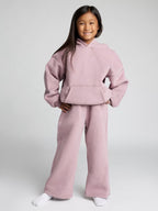 Women's Casual Fleece Jumpsuit with Spacious Hood and Practical Pockets