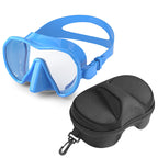 Diving mask with wide field of vision
