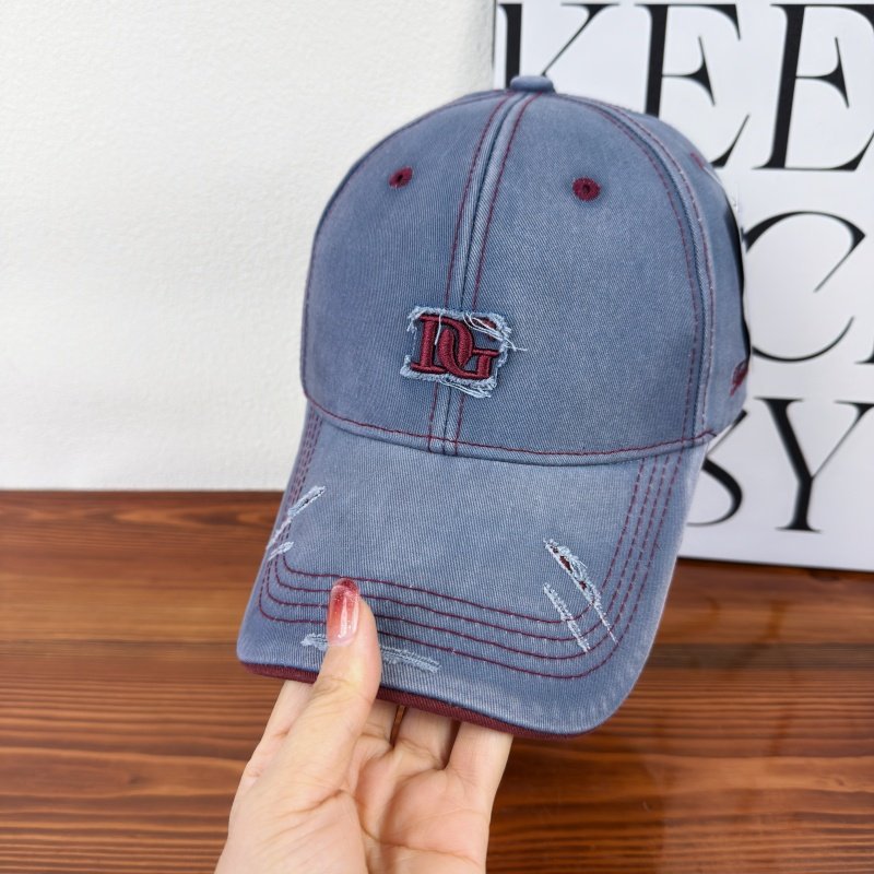 Men's Distressed Cotton Baseball Cap