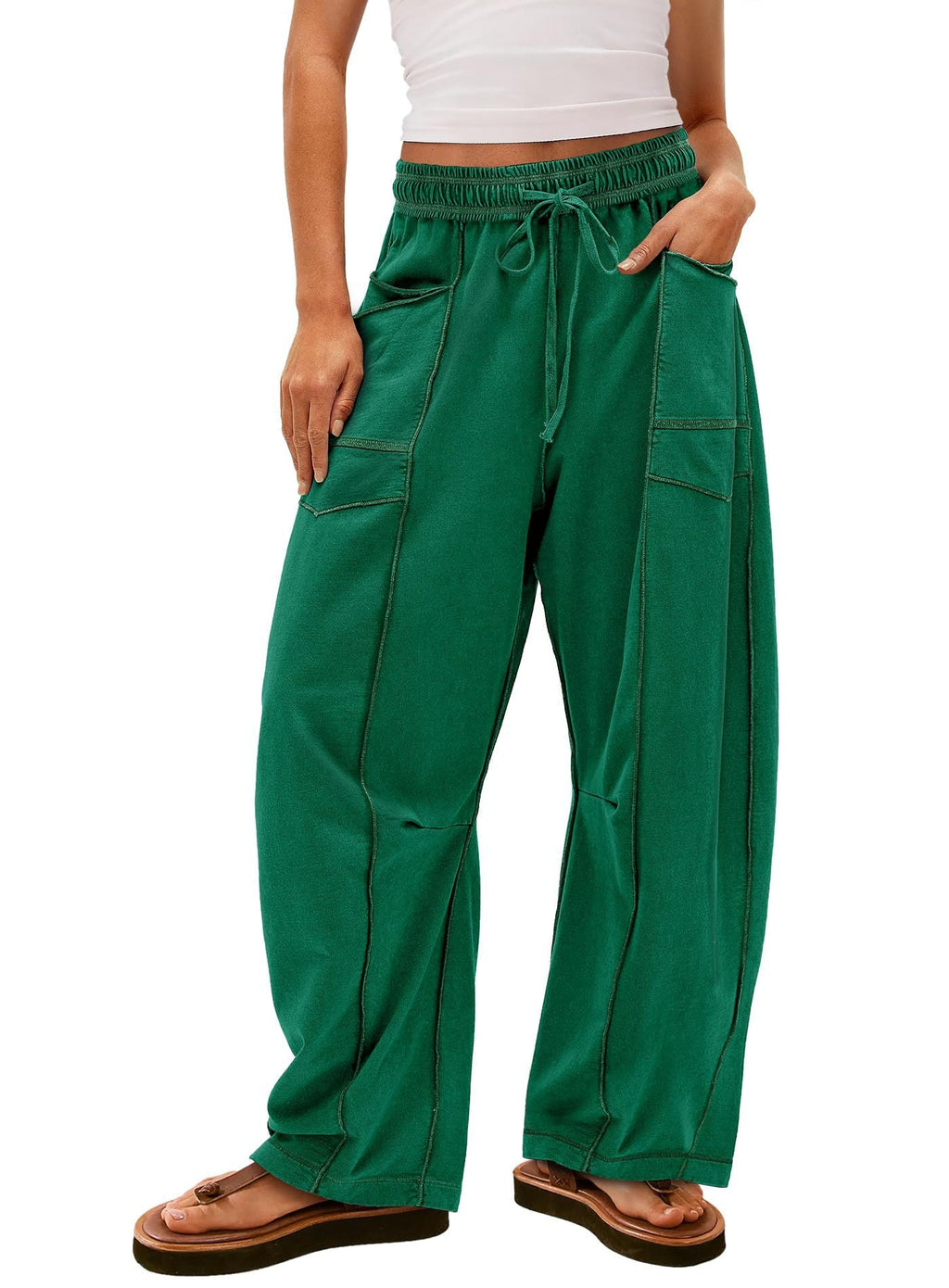 Women's Comfortable Casual Pants with Large Pockets