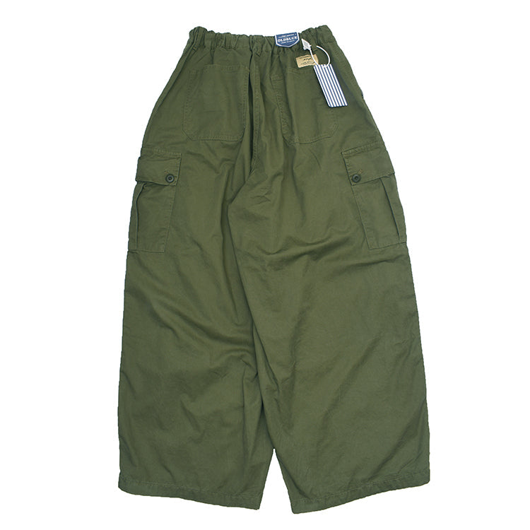 Women's Cargo Pants with Elastic Waist and Side Pockets