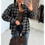 Women's Plaid Oversized Shirt