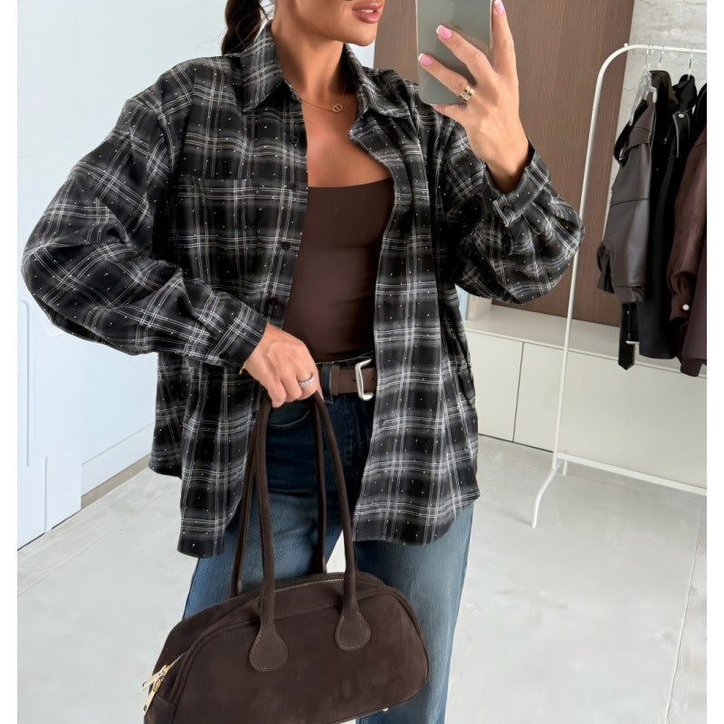 Women's Plaid Oversized Shirt
