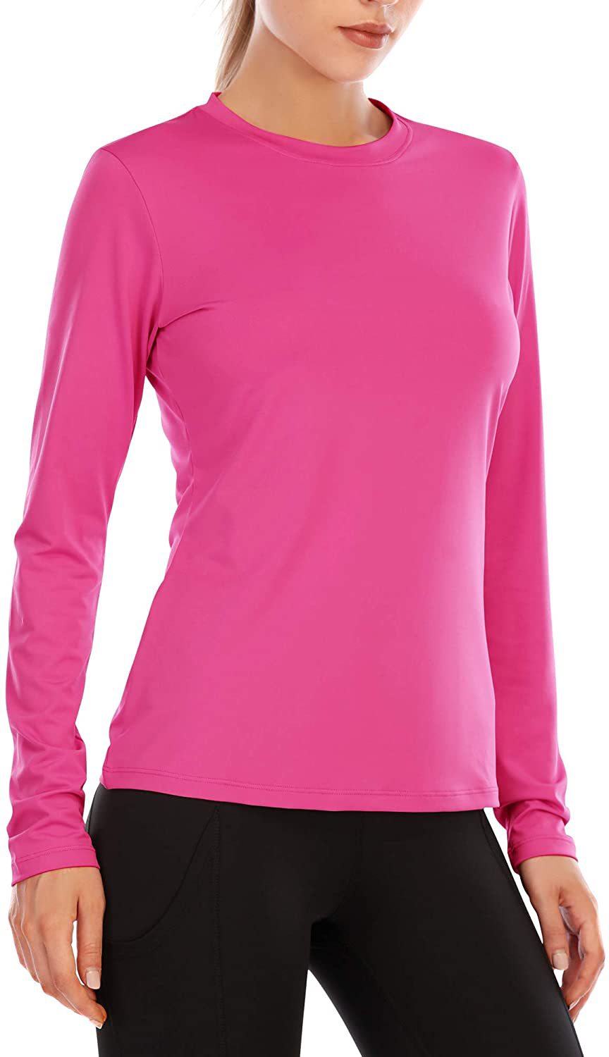 Women's Performance Long-Sleeve Shirt with Moisture-Wicking Material