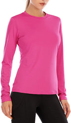 Women's Performance Long-Sleeve Shirt with Moisture-Wicking Material