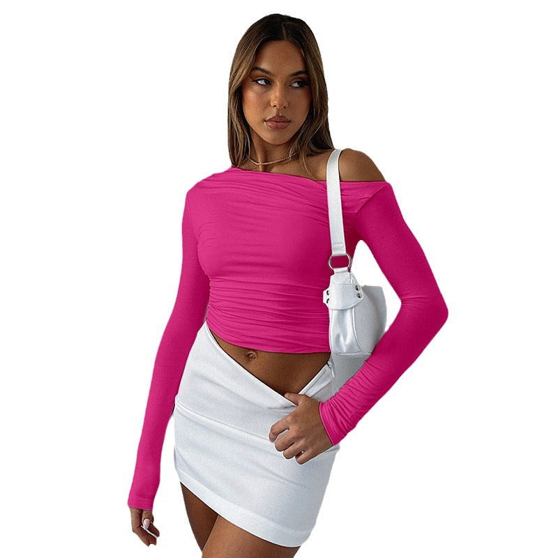 Asymmetrical Long-Sleeve Top