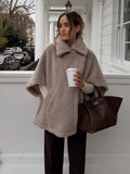 Women's Fluffy Poncho