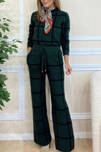 Women's Striped Lounge Set