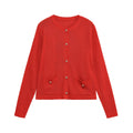Women's Comfortable Cardigan with Button Details and Patch Pockets
