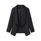 Women's Elegant Blazer with Casual Cut and Stylish Sleeves