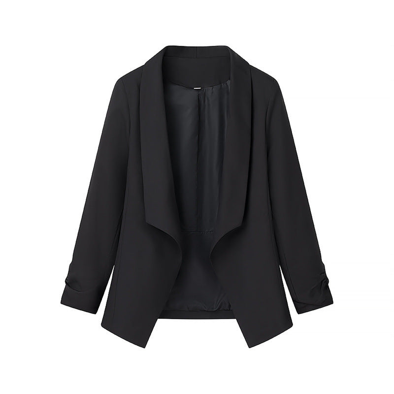 Women's Elegant Blazer with Casual Cut and Stylish Sleeves