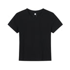 Women's Basic Crew Neck T-Shirt in Breathable Fabric