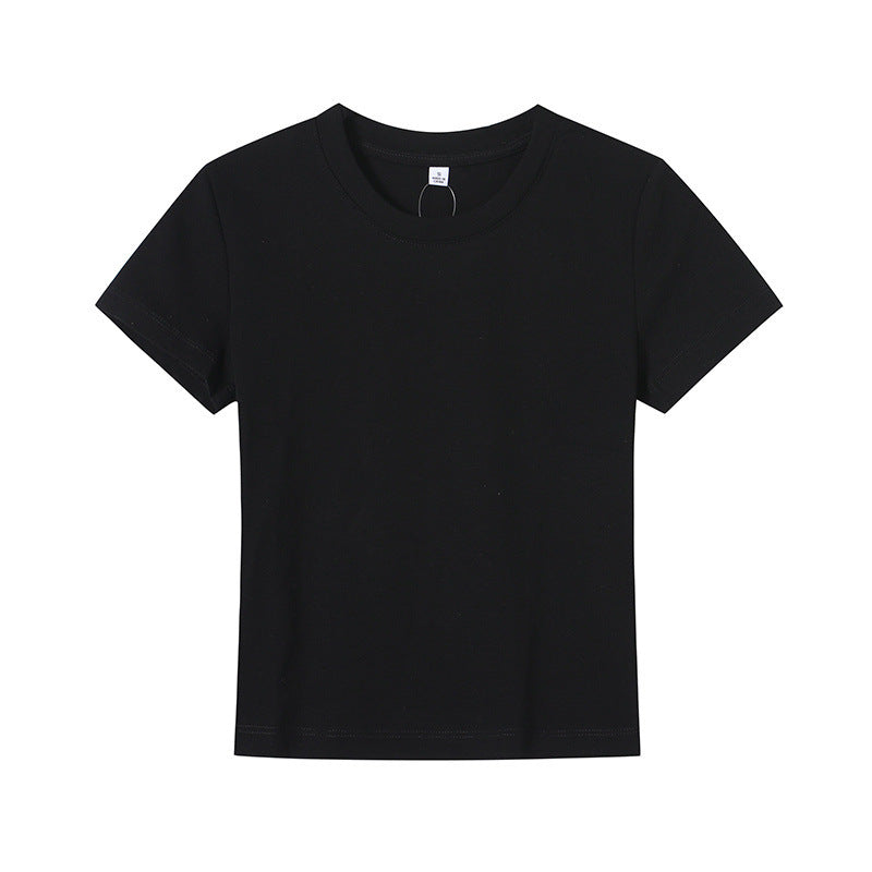 Women's Basic Crew Neck T-Shirt in Breathable Fabric