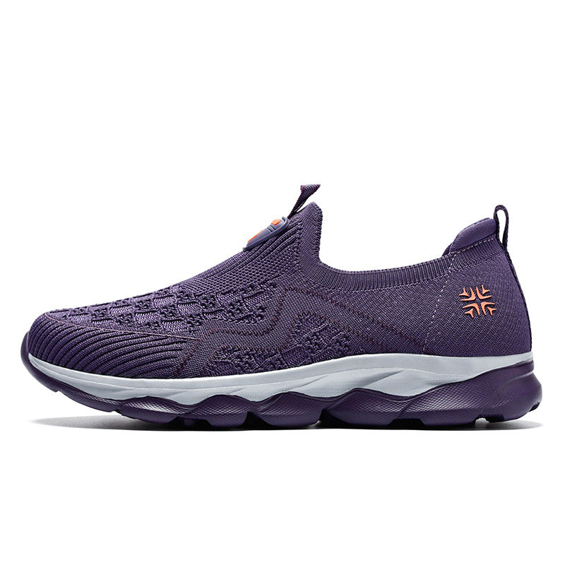 Women's Breathable Slip-On Walking Sneakers with Flexible Sole