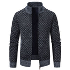 Women's Elegant Cardigan with Stand-Up Collar