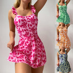 Women's Swim Dress with Ruffle Details