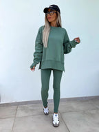 Women's Casual Oversized Sweater and Leggings Set