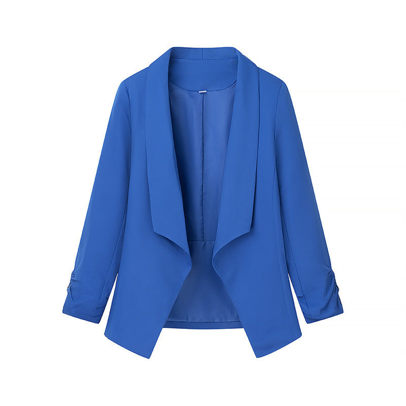 Women's Elegant Blazer with Casual Cut and Stylish Sleeves