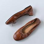 Women's Ballet Flats with Bow Detail