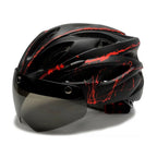 Bicycle Helmet with Integrated Sun Visor and Optimal Ventilation