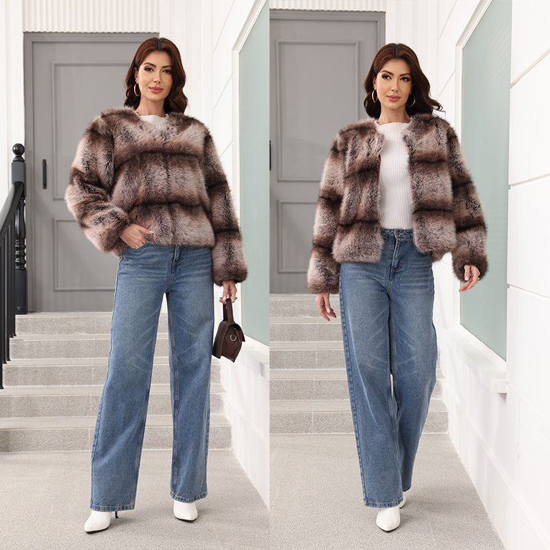 Elegant and Warm Faux Fur Jacket