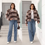 Elegant and Warm Faux Fur Jacket