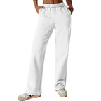 Women's Casual Trousers with Comfortable Fit and Side Pockets