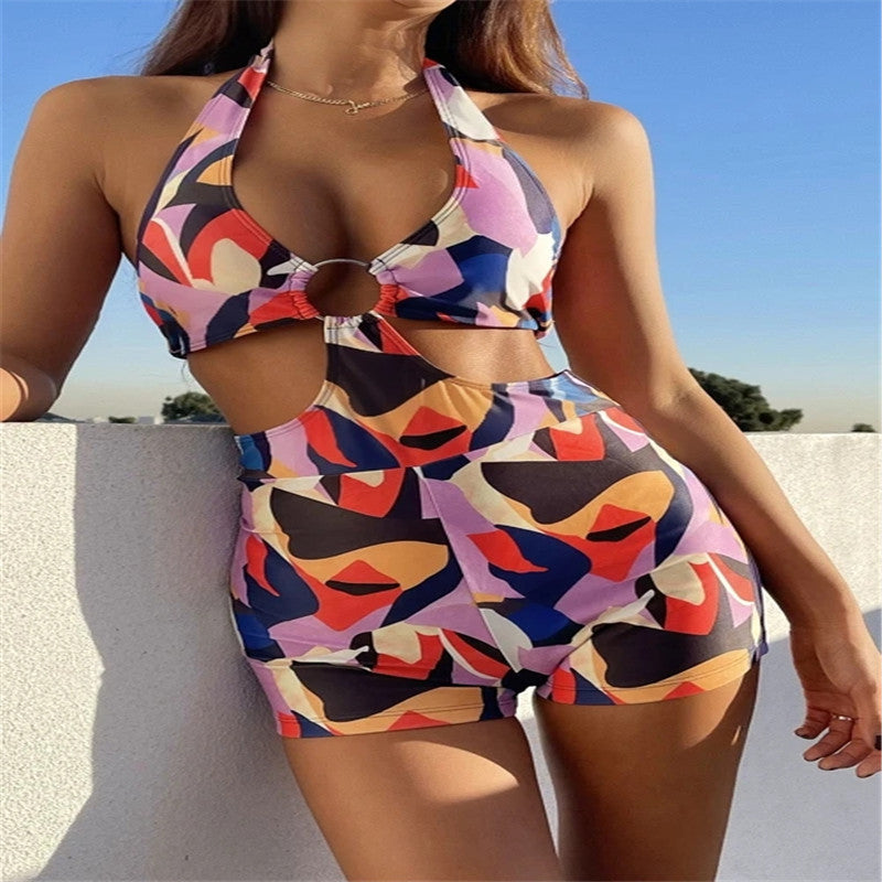 Women's High-Leg Cut-Out Swimsuit