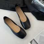 Women's Ballet Flats in High-Quality Metallic Leather with Comfortable Insole