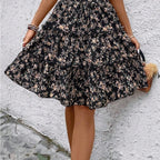 Women's Airy Wrap Skirt with Ruffle Details